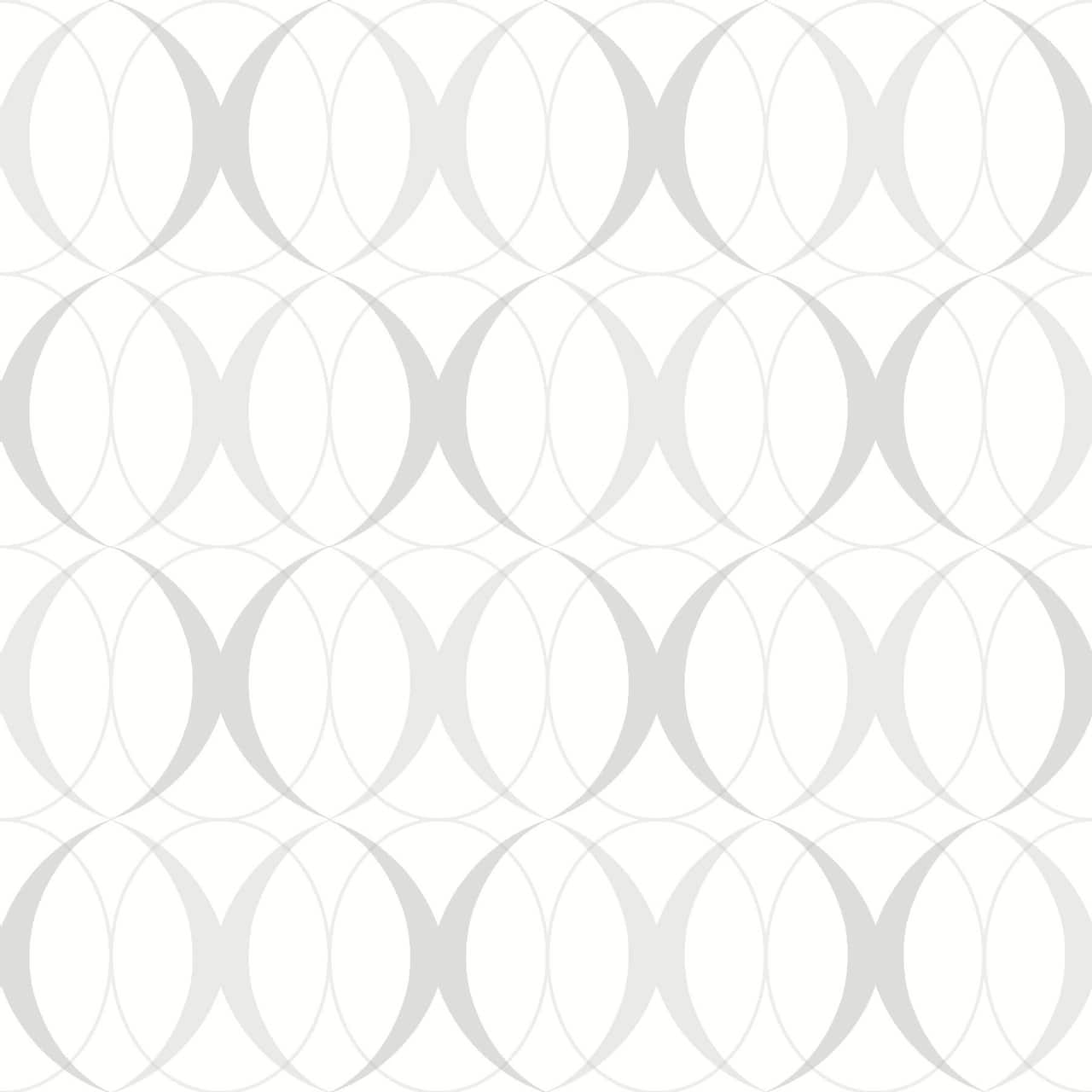 NuWallpaper Circulate Light Silver Peel & Stick Wallpaper